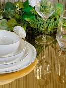 ZELLERFELD MOON Blanc avec liseré doré Service de table 27 pièces 6 personnes - Bella Home