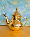 Théière dorée 1.2L - versas horizontal