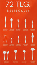 SCHÄFER Set de couverts et ustensiles de service 72 pièces avec coffret SCHÄFER Çatal Kaşık Bıçak ve Servis Gereçleri Seti 72 parça kutulu SCHÄFER Besteck-Set 72-tlg. mit Holzkoffer 
