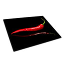 BELLART - Piment rouge - Planche à découper en verre à impression UV 35x25 cm