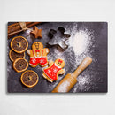 BELLART - Bonhomme en Pain d'épices - Planche à découper en verre à impression UV 35x25 cm