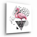 Tableau en verre - Flamant rose - Cam tablo - Pembe flamingo - Glasbild - Rosa Flamingo