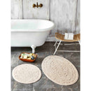 KARACA HOME OBI BEIGE Set de tapis de bain 2 pièces 60x100 cm + 50x60 cm - BEJ 2li paspas set