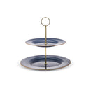 KARACA RETRO Set de 2 présentoirs à gâteau anthracite -  Antrasit İkili Sunum Seti