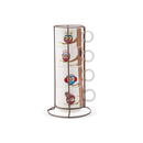 KARACA OWL Lot de 4 mugs (160 ml) avec support 4'Lü standlı kupa