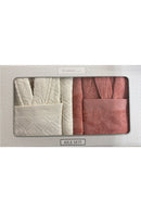 ÖZDILEK PASTORAL Set de bain pour 2 peronnes crème - rose ÖZDILEK PASTORAL  Aile banyo seti krem - pembe ÖZDILEK PASTORAL Badeset für 2 Personen creme - rosa