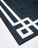 BELLA TAPIS VERSACE Noir et Blanc Tapis lavable antidérapant et antibactérien- Bella-Home: art de la table, verrerie, trousseau de mariée, décoration